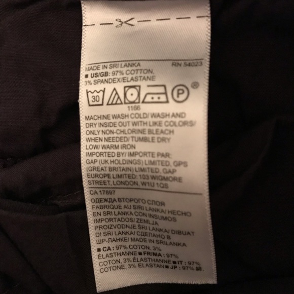 Banana Republic 6P dark grey capri pants - Picture 7 of 8